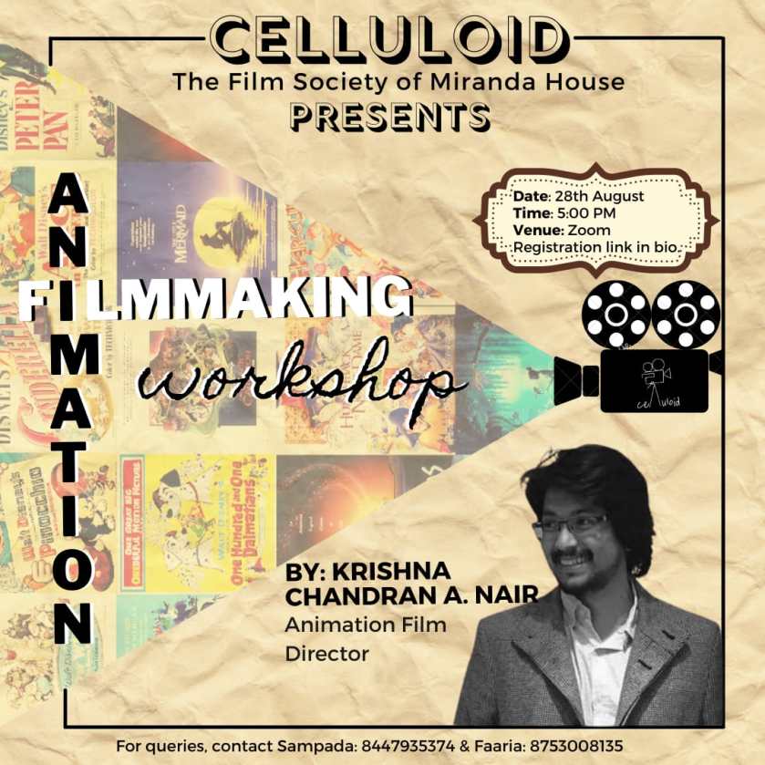 Animation & The Art of Storytelling – A Filmmaking Workshop by Mr Krishna Chandran A. Nair